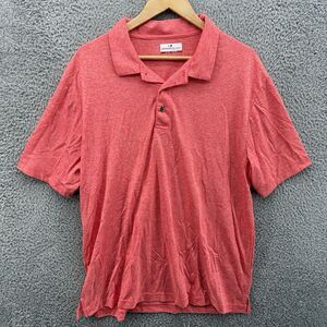 Grand Slam Performance Polo Shirt Short Sleeve Men's XL Golfing Logo Salmon/Pink